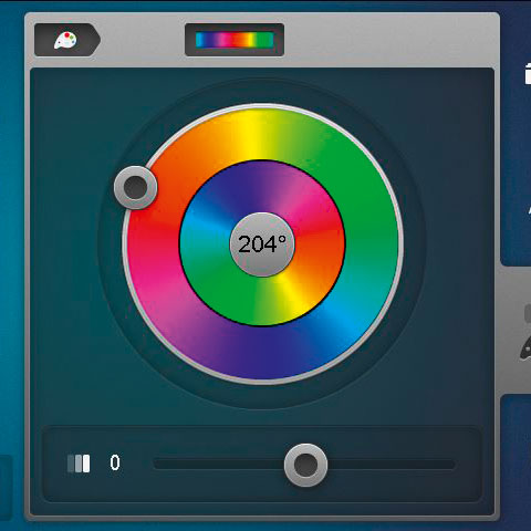 BERNINA 700 feature color wheel